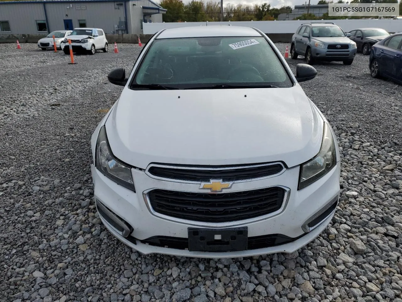 2016 Chevrolet Cruze Limited Ls VIN: 1G1PC5SG1G7167569 Lot: 75905054