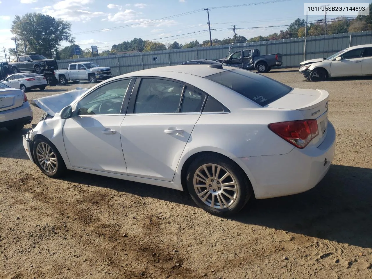 2016 Chevrolet Cruze Limited Eco VIN: 1G1PJ5SB2G7144893 Lot: 76138394