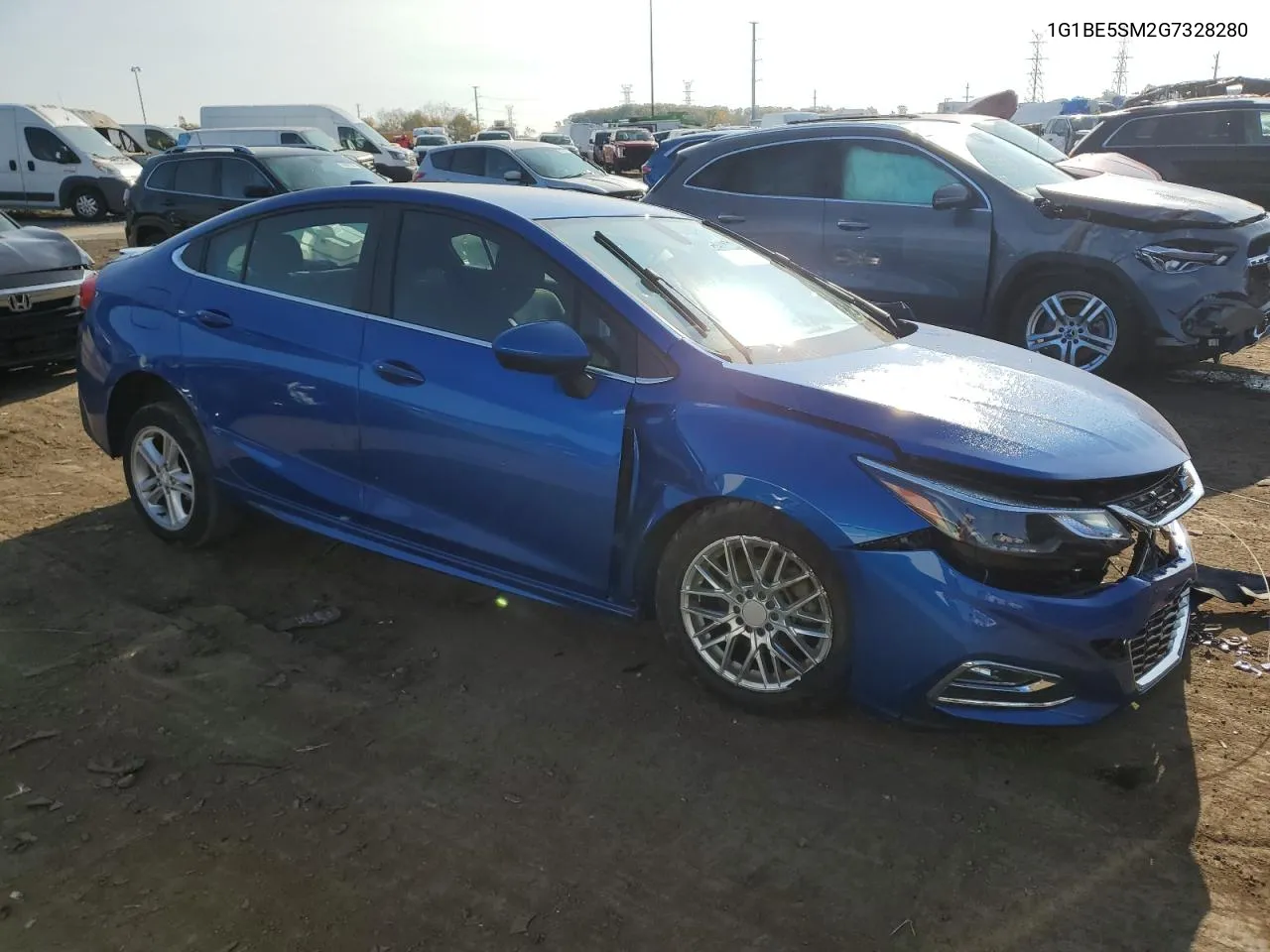 2016 Chevrolet Cruze Lt VIN: 1G1BE5SM2G7328280 Lot: 76274134