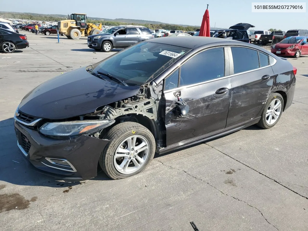 2016 Chevrolet Cruze Lt VIN: 1G1BE5SM2G7279016 Lot: 76315664