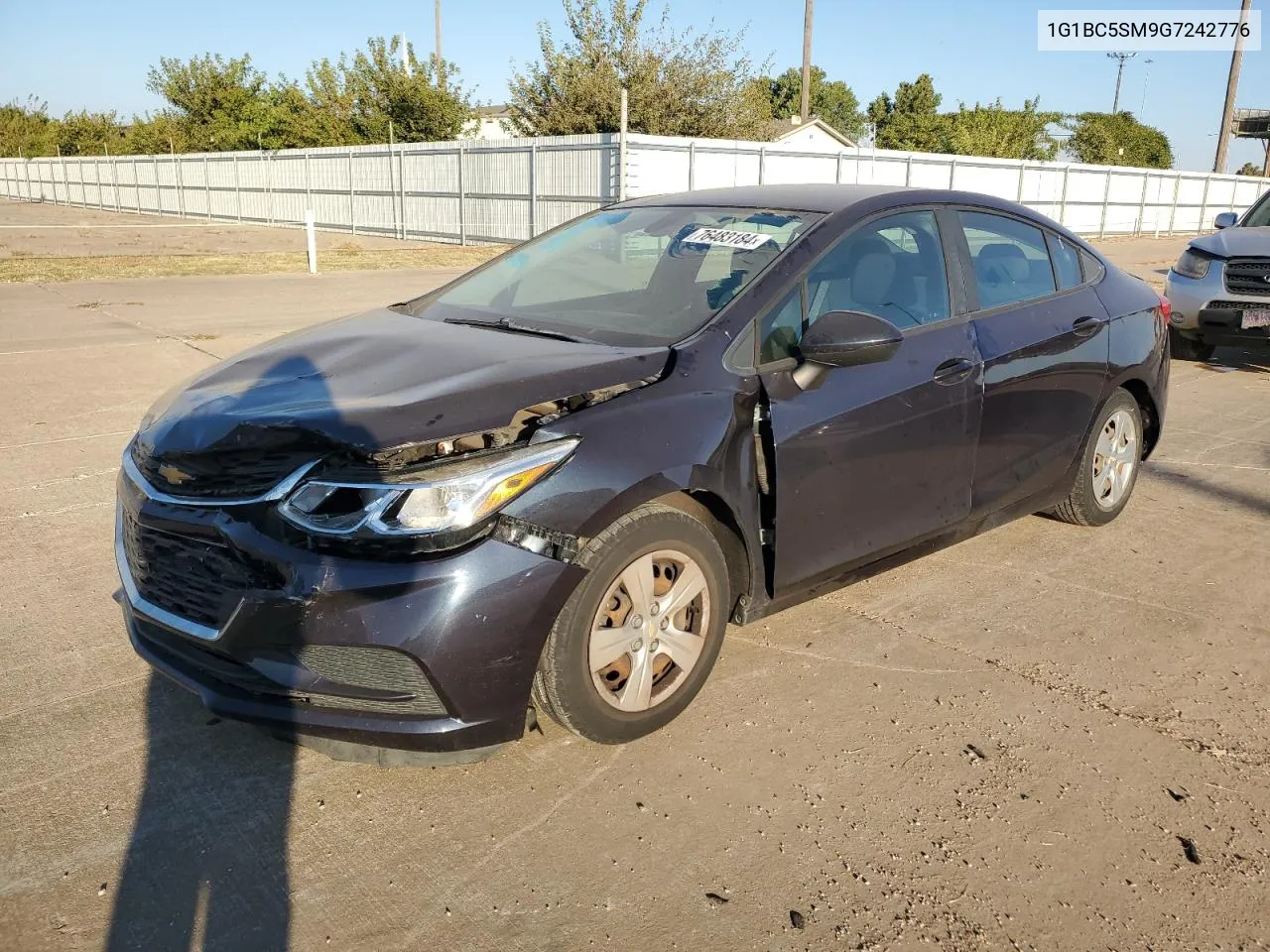 2016 Chevrolet Cruze Ls VIN: 1G1BC5SM9G7242776 Lot: 76483184