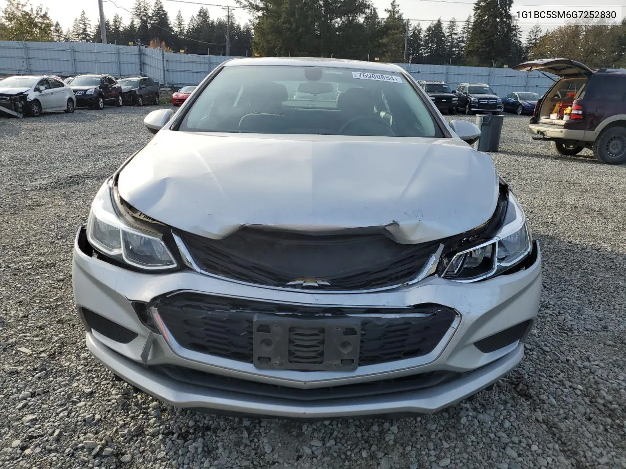 2016 Chevrolet Cruze Ls VIN: 1G1BC5SM6G7252830 Lot: 76980854