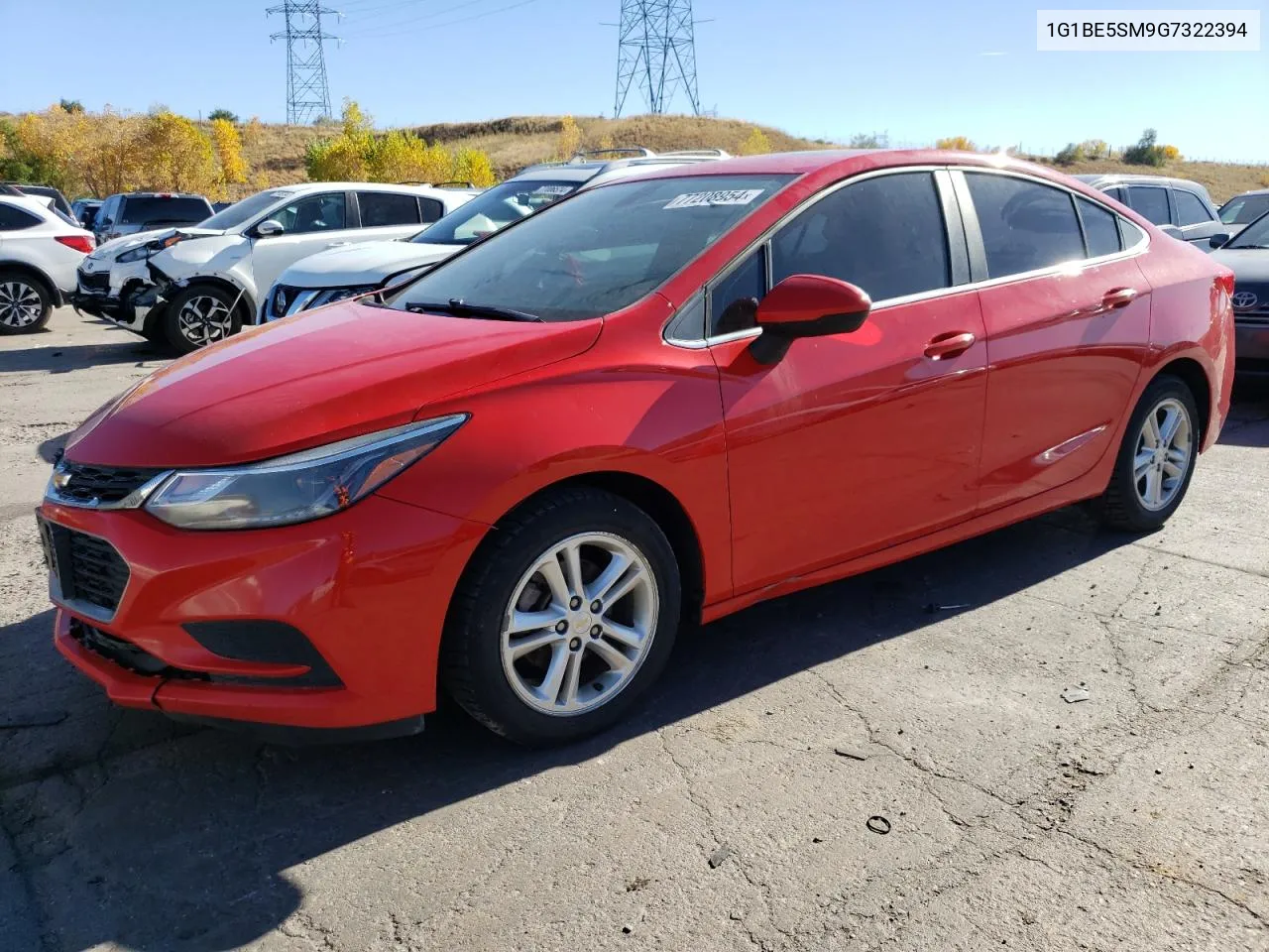 2016 Chevrolet Cruze Lt VIN: 1G1BE5SM9G7322394 Lot: 77208954