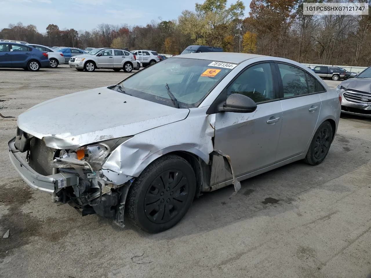 2016 Chevrolet Cruze Limited Ls VIN: 1G1PC5SHXG7121747 Lot: 78161344