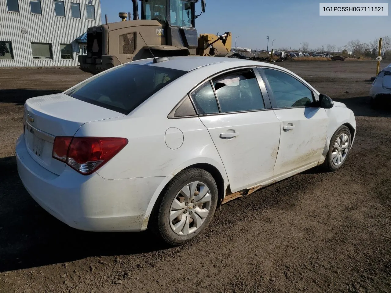 2016 Chevrolet Cruze Limited Ls VIN: 1G1PC5SH0G7111521 Lot: 78670054