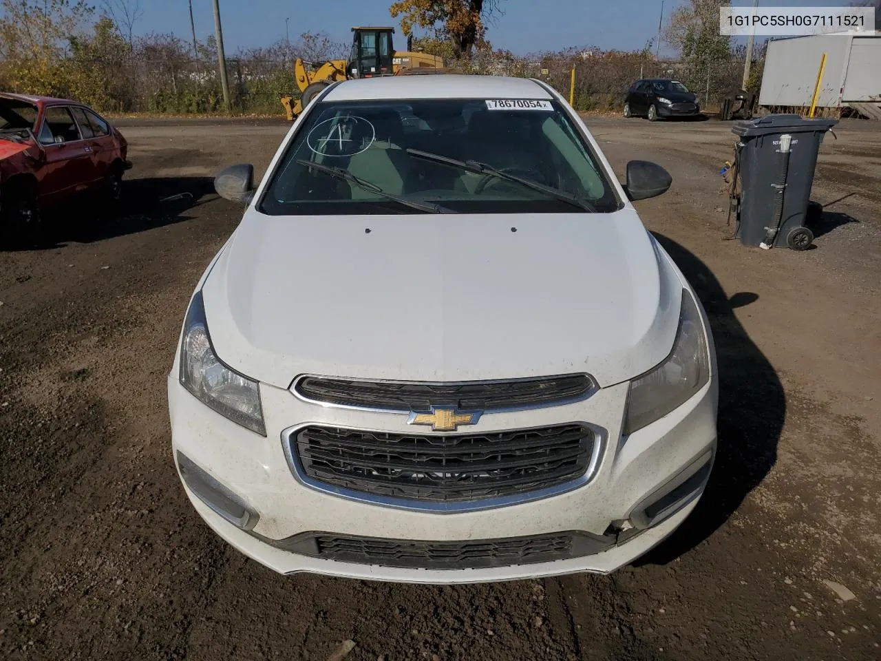 2016 Chevrolet Cruze Limited Ls VIN: 1G1PC5SH0G7111521 Lot: 78670054