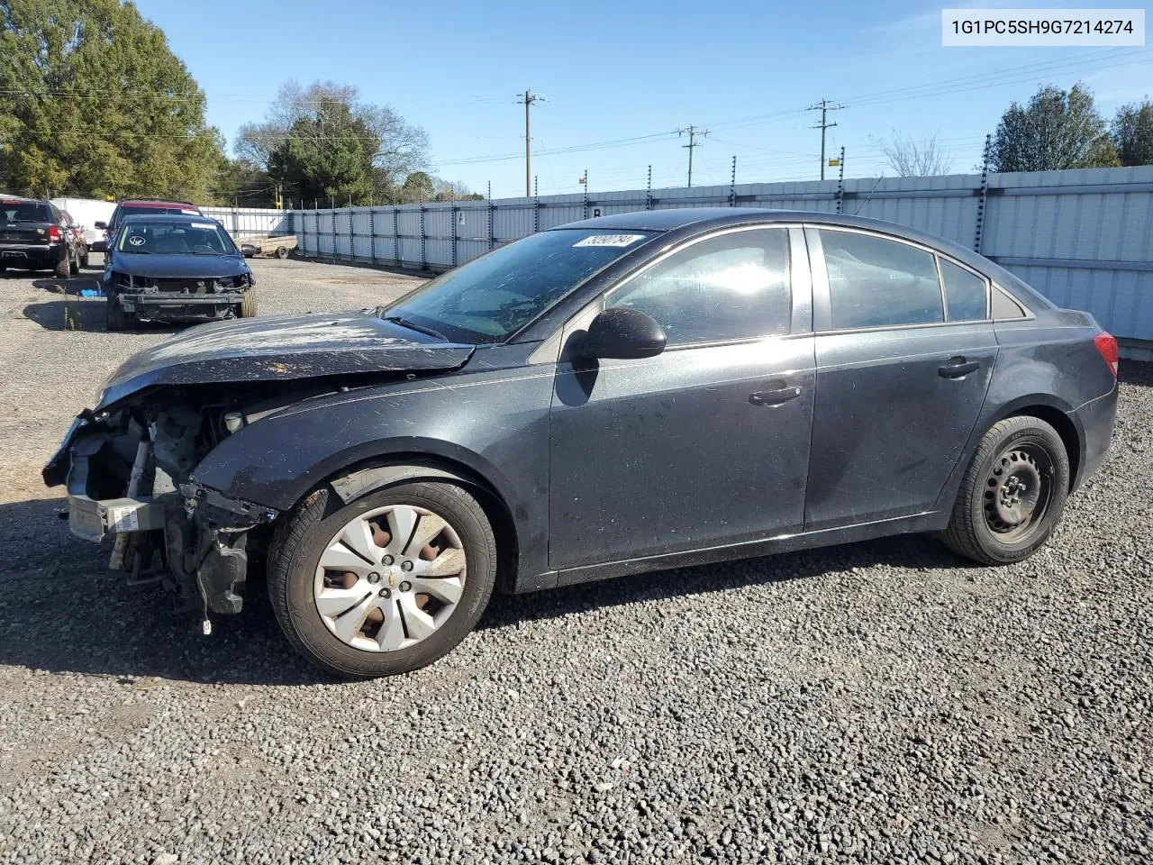 2016 Chevrolet Cruze Limited Ls VIN: 1G1PC5SH9G7214274 Lot: 79390784