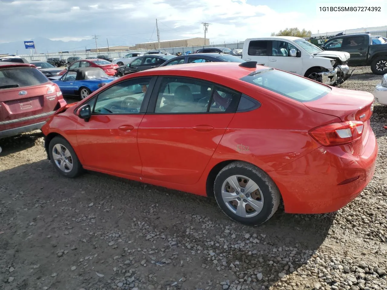 2016 Chevrolet Cruze Ls VIN: 1G1BC5SM8G7274392 Lot: 80534244