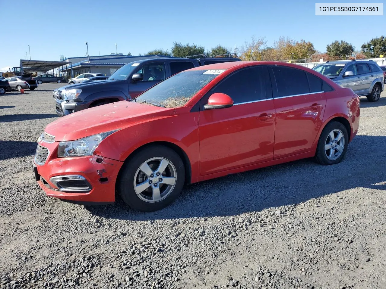 2016 Chevrolet Cruze Limited Lt VIN: 1G1PE5SB0G7174561 Lot: 81173314