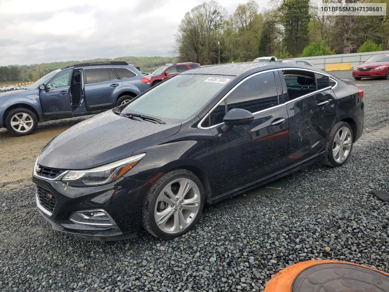 2017 Chevrolet Cruze Premier VIN: 1G1BF5SM3H7138681 Lot: 49367184