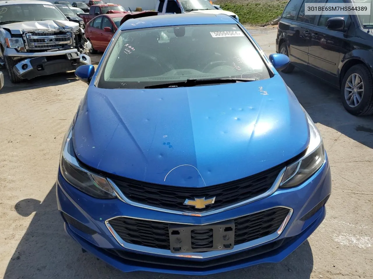 2017 Chevrolet Cruze Lt VIN: 3G1BE6SM7HS544389 Lot: 50594564