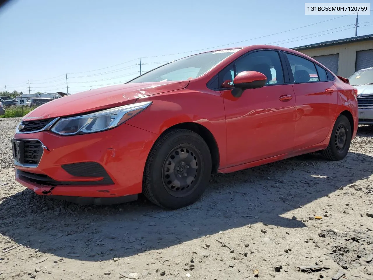 2017 Chevrolet Cruze Ls VIN: 1G1BC5SM0H7120759 Lot: 53986554