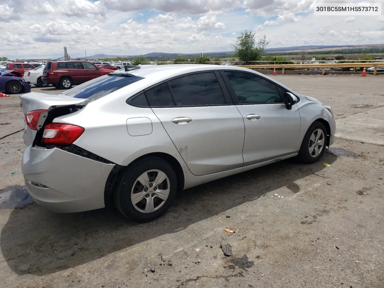 2017 Chevrolet Cruze Ls VIN: 3G1BC5SM1HS573712 Lot: 54581274