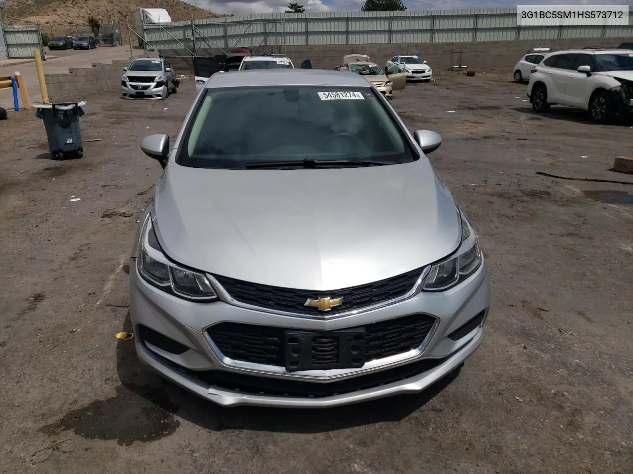 2017 Chevrolet Cruze Ls VIN: 3G1BC5SM1HS573712 Lot: 54581274