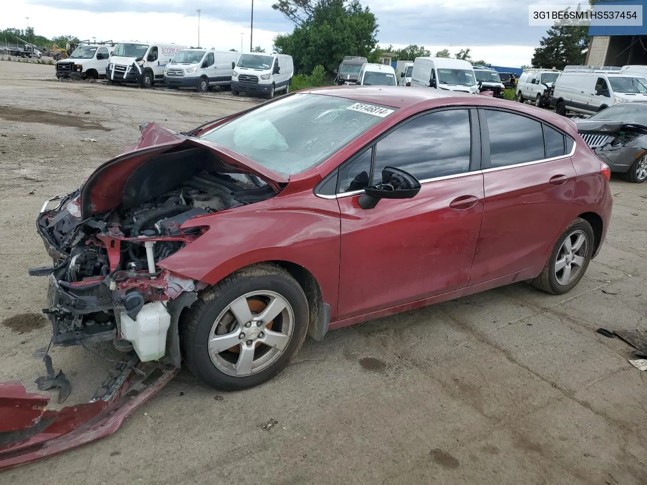 2017 Chevrolet Cruze Lt VIN: 3G1BE6SM1HS537454 Lot: 55146814