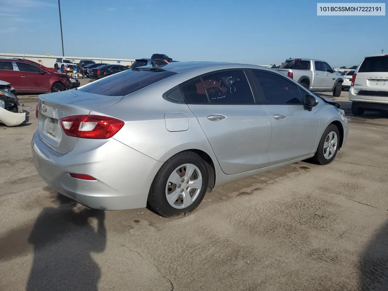 2017 Chevrolet Cruze Ls VIN: 1G1BC5SM0H7222191 Lot: 55396904