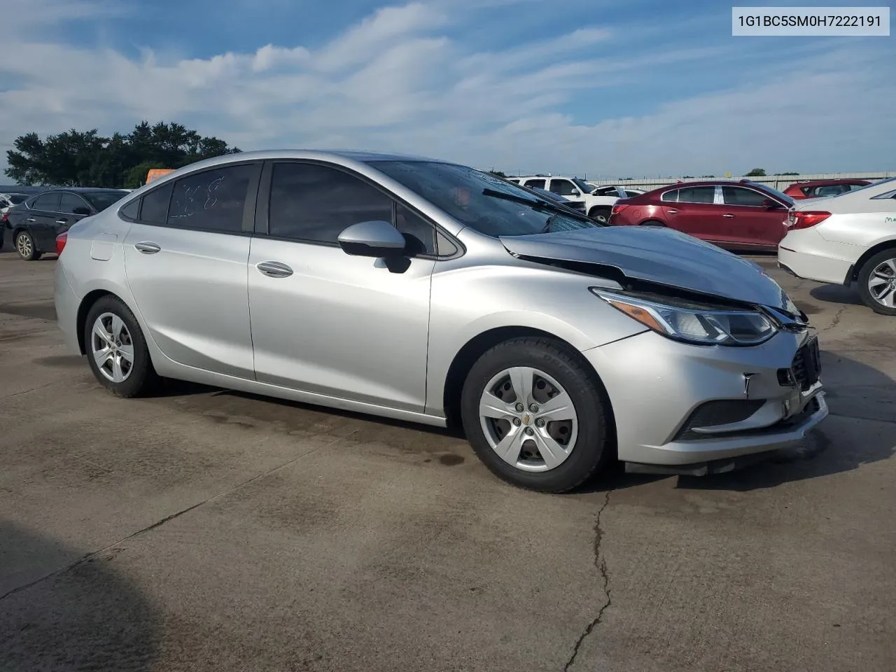 2017 Chevrolet Cruze Ls VIN: 1G1BC5SM0H7222191 Lot: 55396904