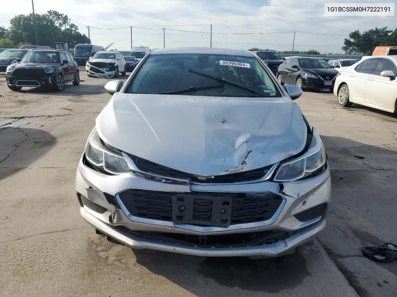 2017 Chevrolet Cruze Ls VIN: 1G1BC5SM0H7222191 Lot: 55396904