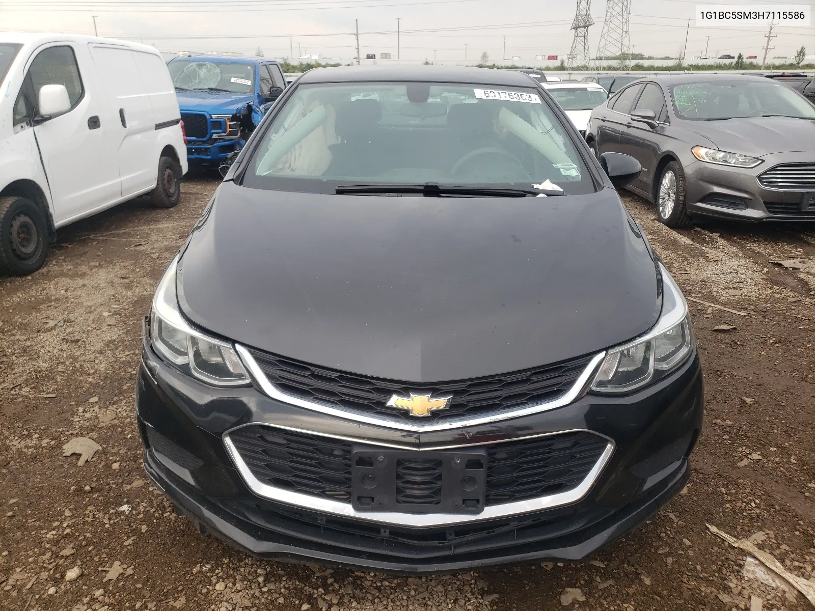 2017 Chevrolet Cruze Ls VIN: 1G1BC5SM3H7115586 Lot: 55598884