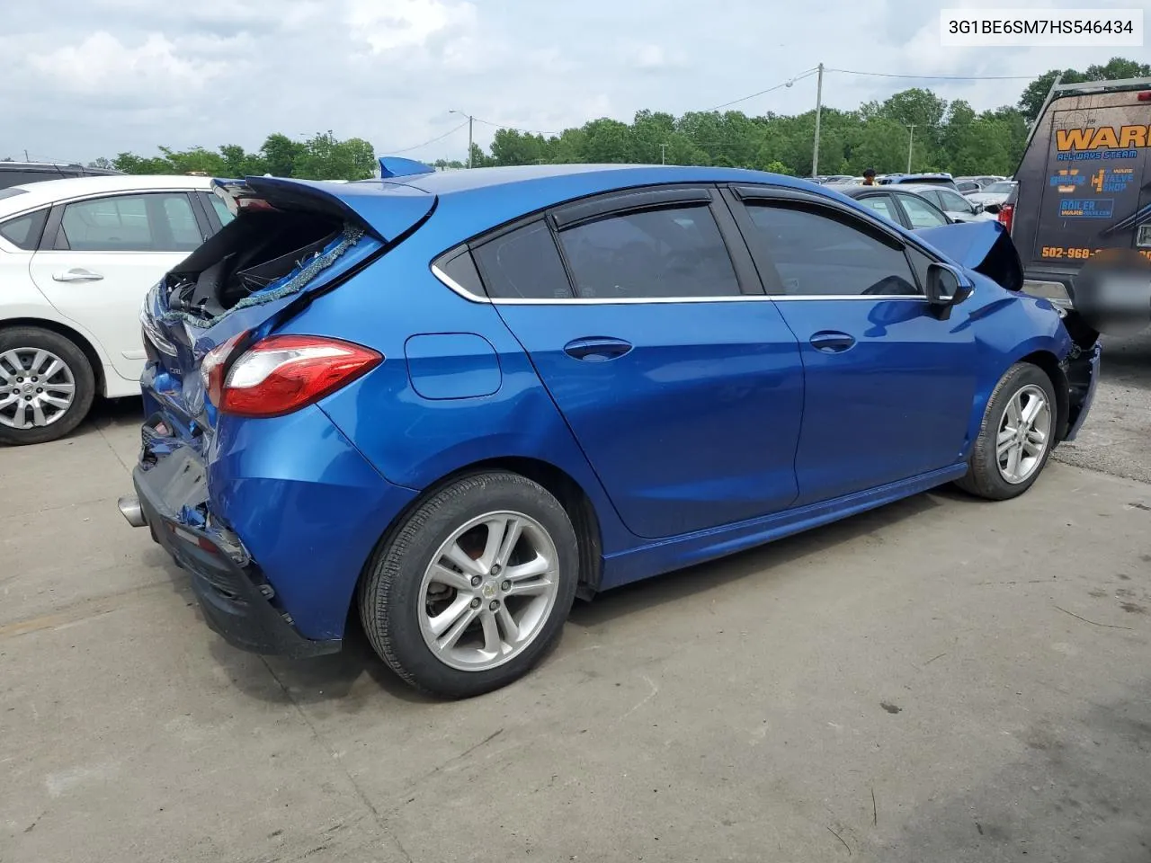 2017 Chevrolet Cruze Lt VIN: 3G1BE6SM7HS546434 Lot: 56001434