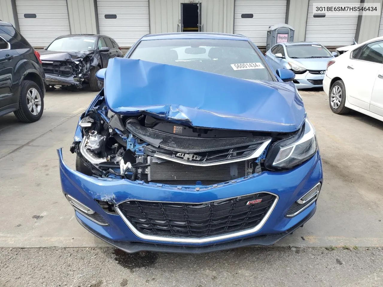 2017 Chevrolet Cruze Lt VIN: 3G1BE6SM7HS546434 Lot: 56001434