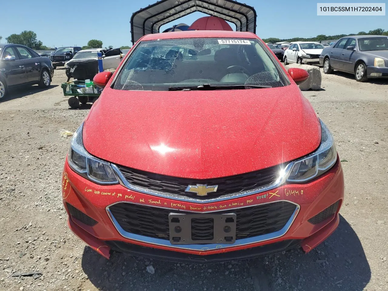 1G1BC5SM1H7202404 2017 Chevrolet Cruze Ls