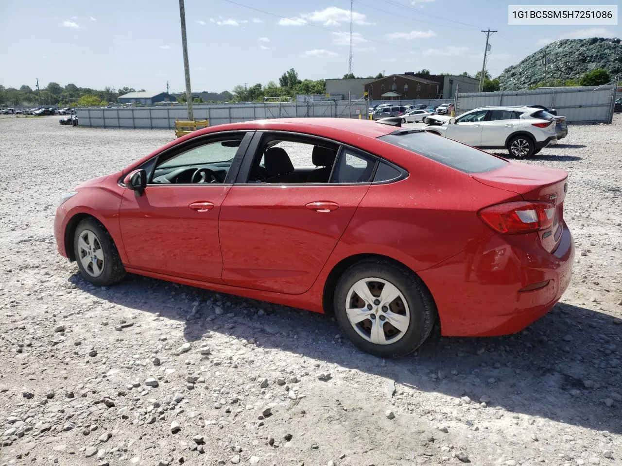 2017 Chevrolet Cruze Ls VIN: 1G1BC5SM5H7251086 Lot: 57872394