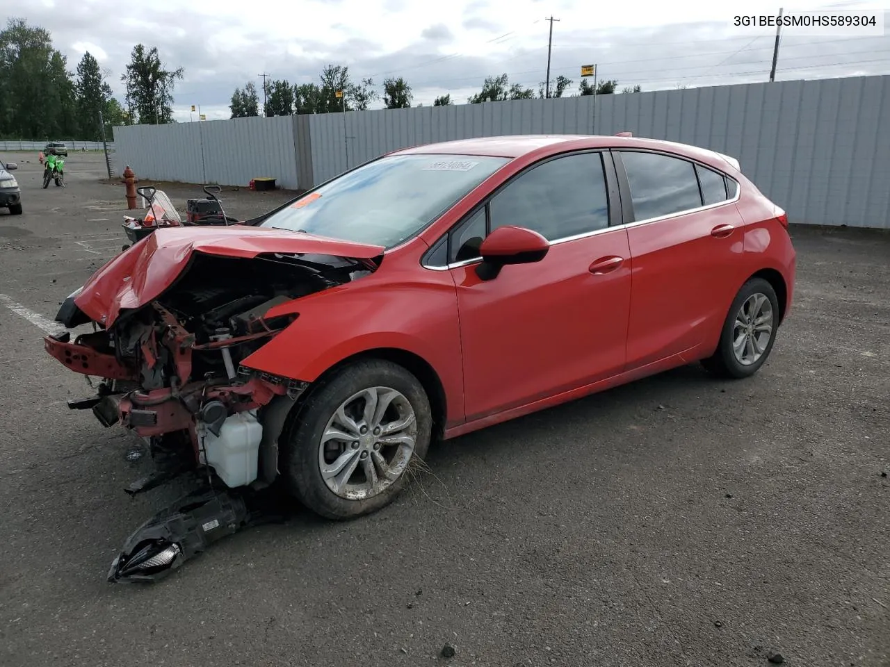 2017 Chevrolet Cruze Lt VIN: 3G1BE6SM0HS589304 Lot: 58124064