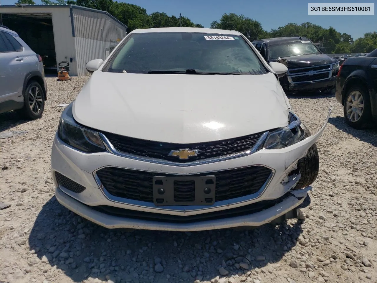 2017 Chevrolet Cruze Lt VIN: 3G1BE6SM3HS610081 Lot: 58140364