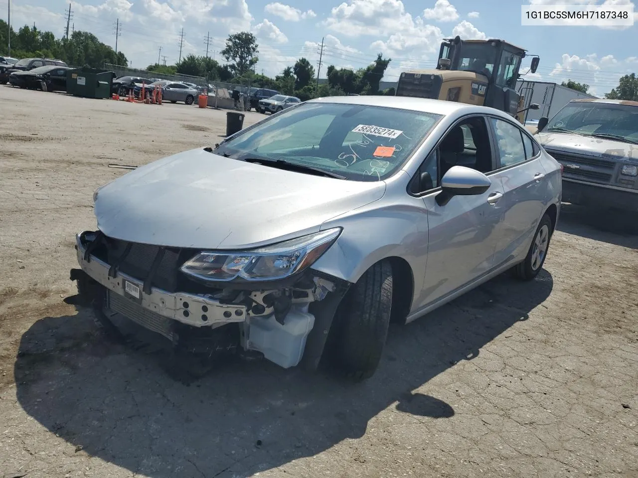 2017 Chevrolet Cruze Ls VIN: 1G1BC5SM6H7187348 Lot: 58835274