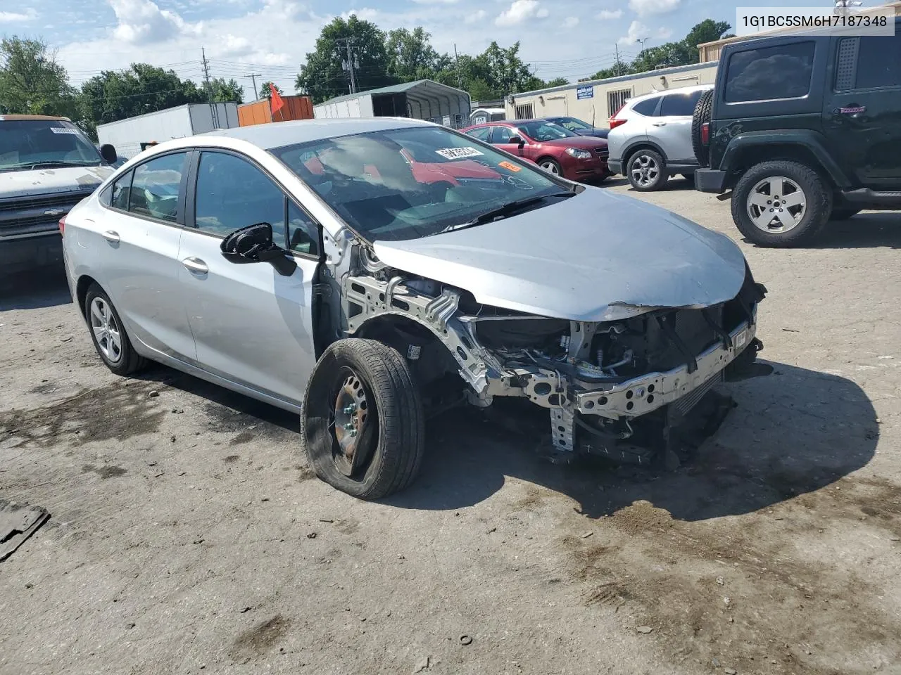 2017 Chevrolet Cruze Ls VIN: 1G1BC5SM6H7187348 Lot: 58835274