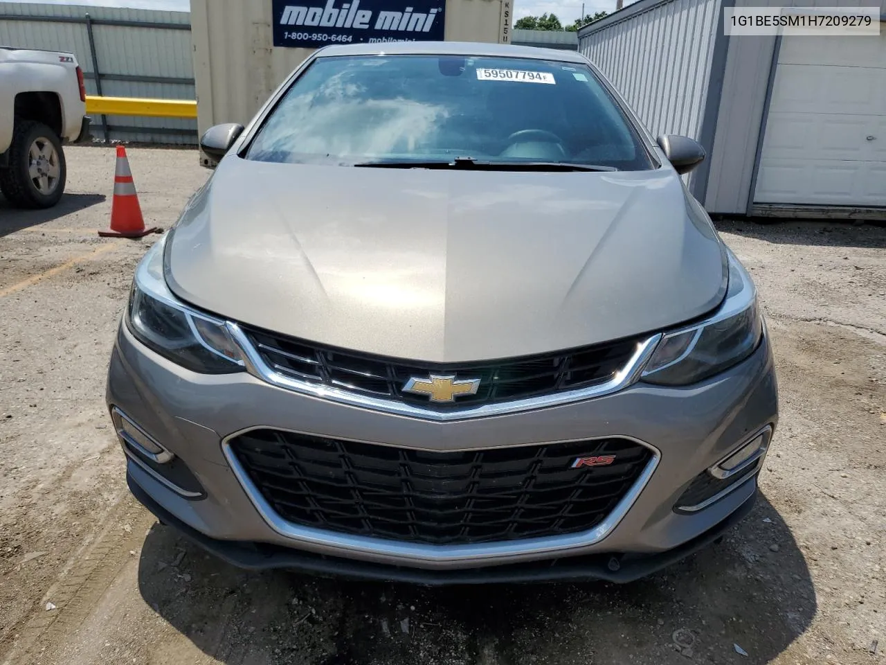 2017 Chevrolet Cruze Lt VIN: 1G1BE5SM1H7209279 Lot: 59507794