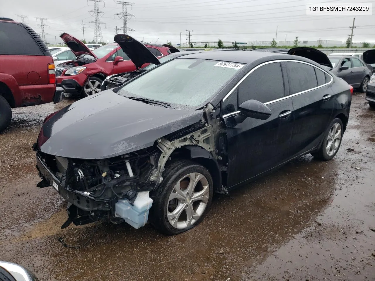 1G1BF5SM0H7243209 2017 Chevrolet Cruze Premier