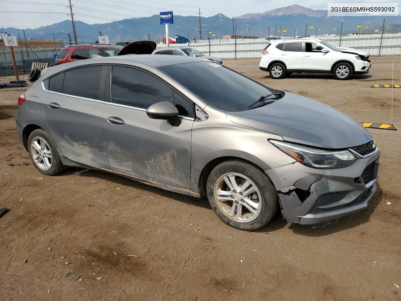 2017 Chevrolet Cruze Lt VIN: 3G1BE6SM9HS593092 Lot: 61045054