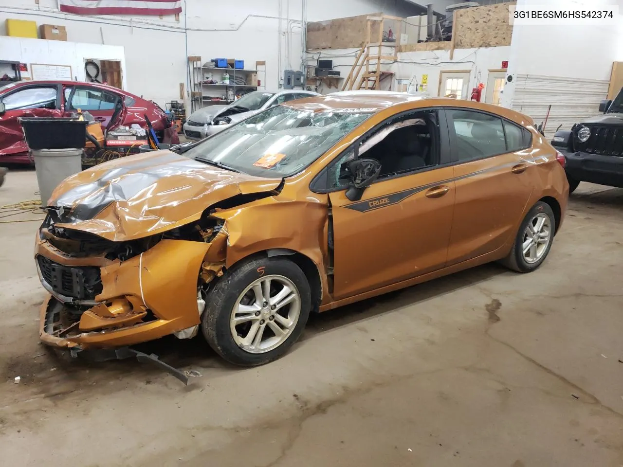 3G1BE6SM6HS542374 2017 Chevrolet Cruze Lt