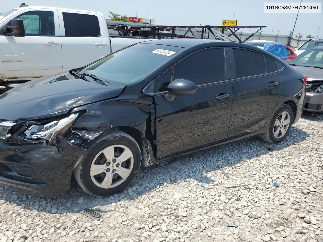 2017 Chevrolet Cruze Ls VIN: 1G1BC5SM7H7281450 Lot: 63034334