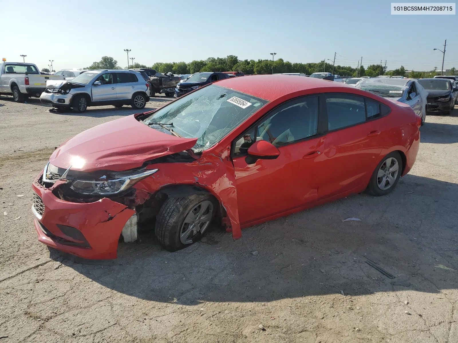 2017 Chevrolet Cruze Ls VIN: 1G1BC5SM4H7208715 Lot: 63695064