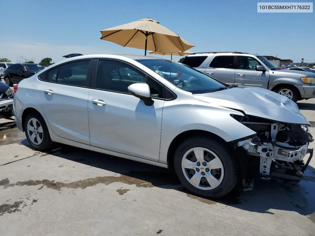 2017 Chevrolet Cruze Ls VIN: 1G1BC5SMXH7176322 Lot: 65007124