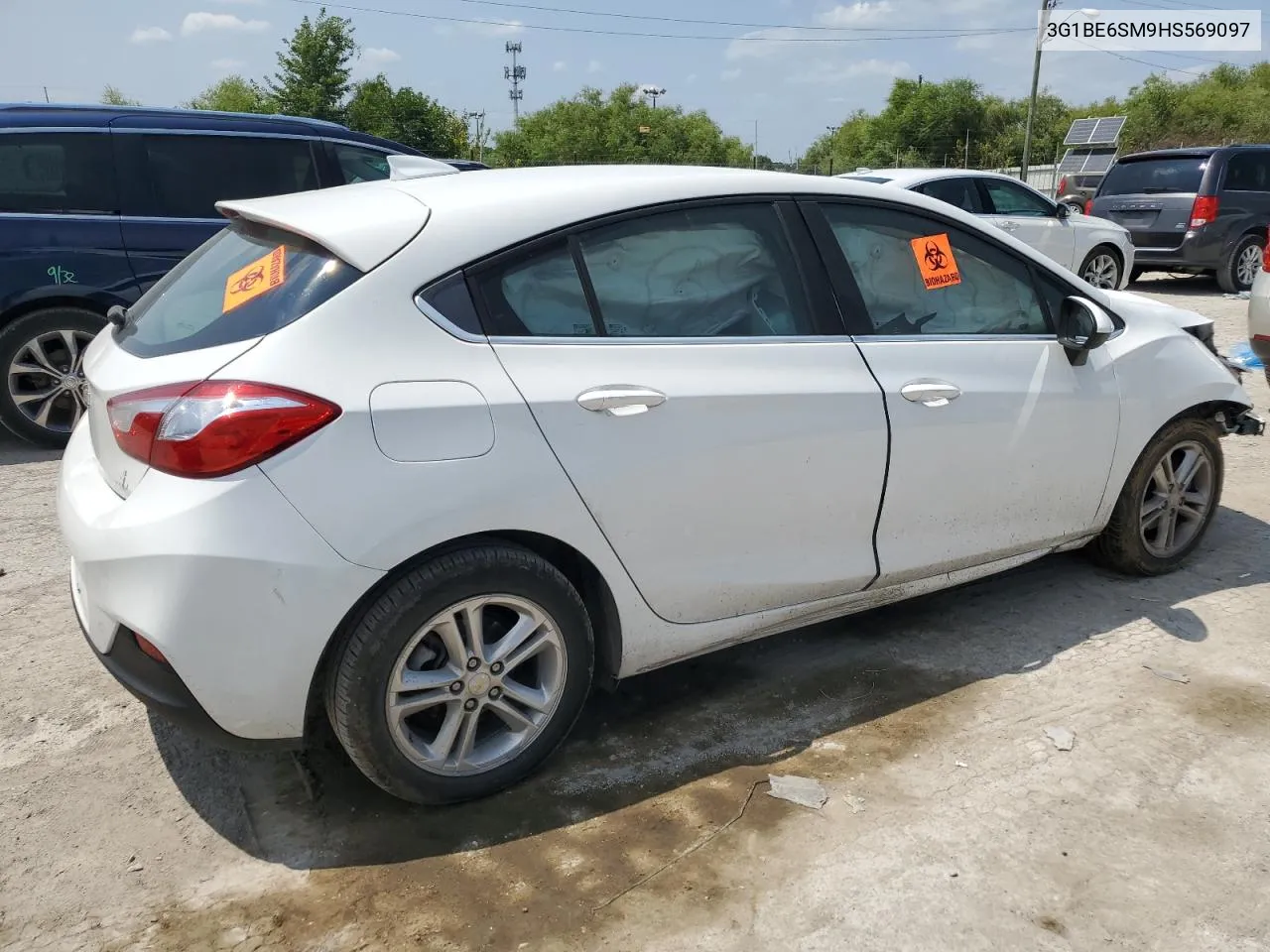 2017 Chevrolet Cruze Lt VIN: 3G1BE6SM9HS569097 Lot: 65011184