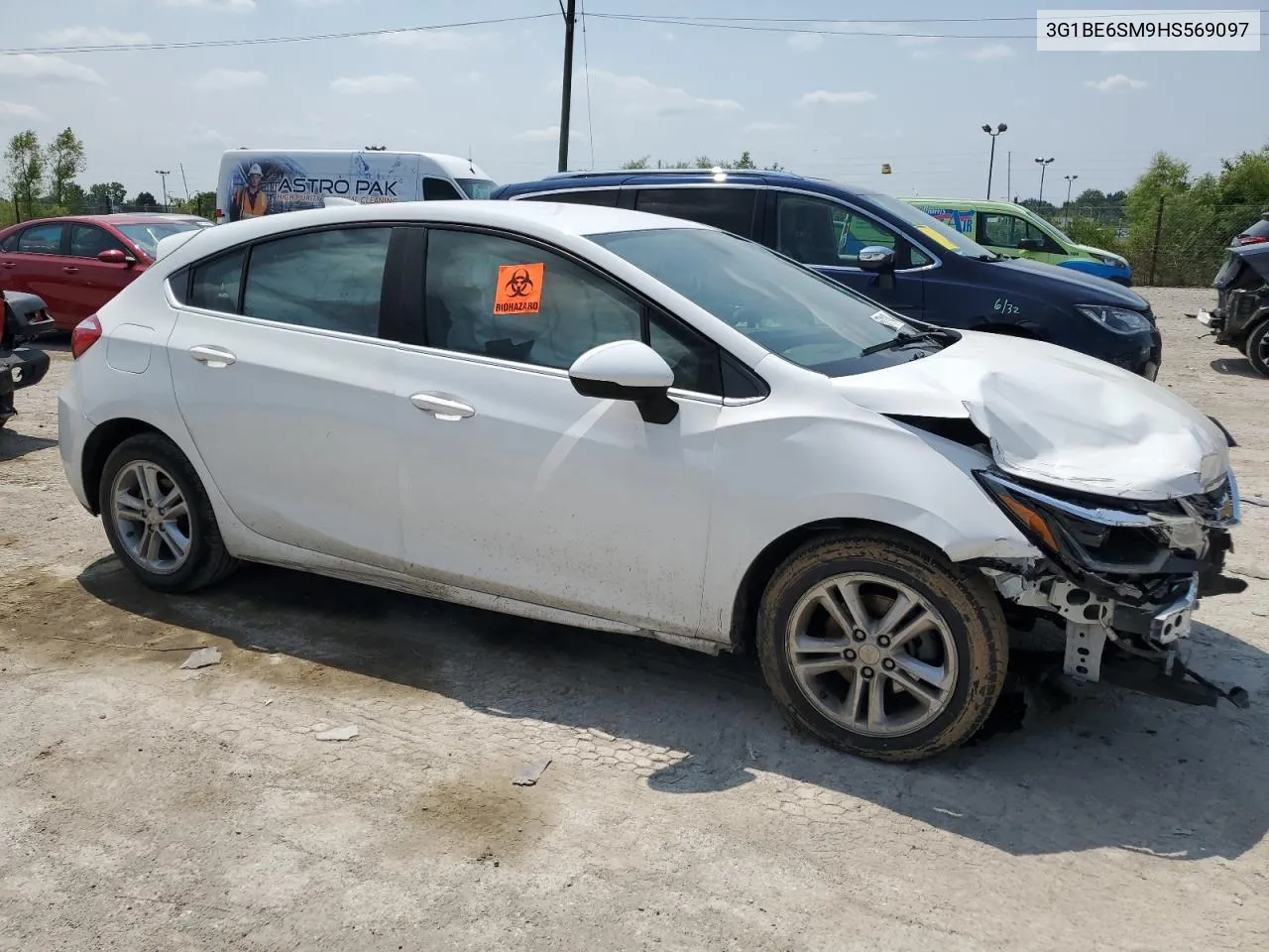 2017 Chevrolet Cruze Lt VIN: 3G1BE6SM9HS569097 Lot: 65011184