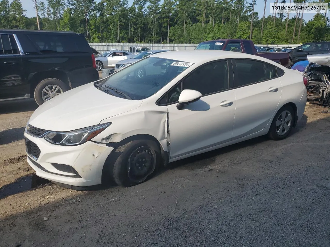 2017 Chevrolet Cruze Ls VIN: 1G1BC5SM4H7126712 Lot: 65472794