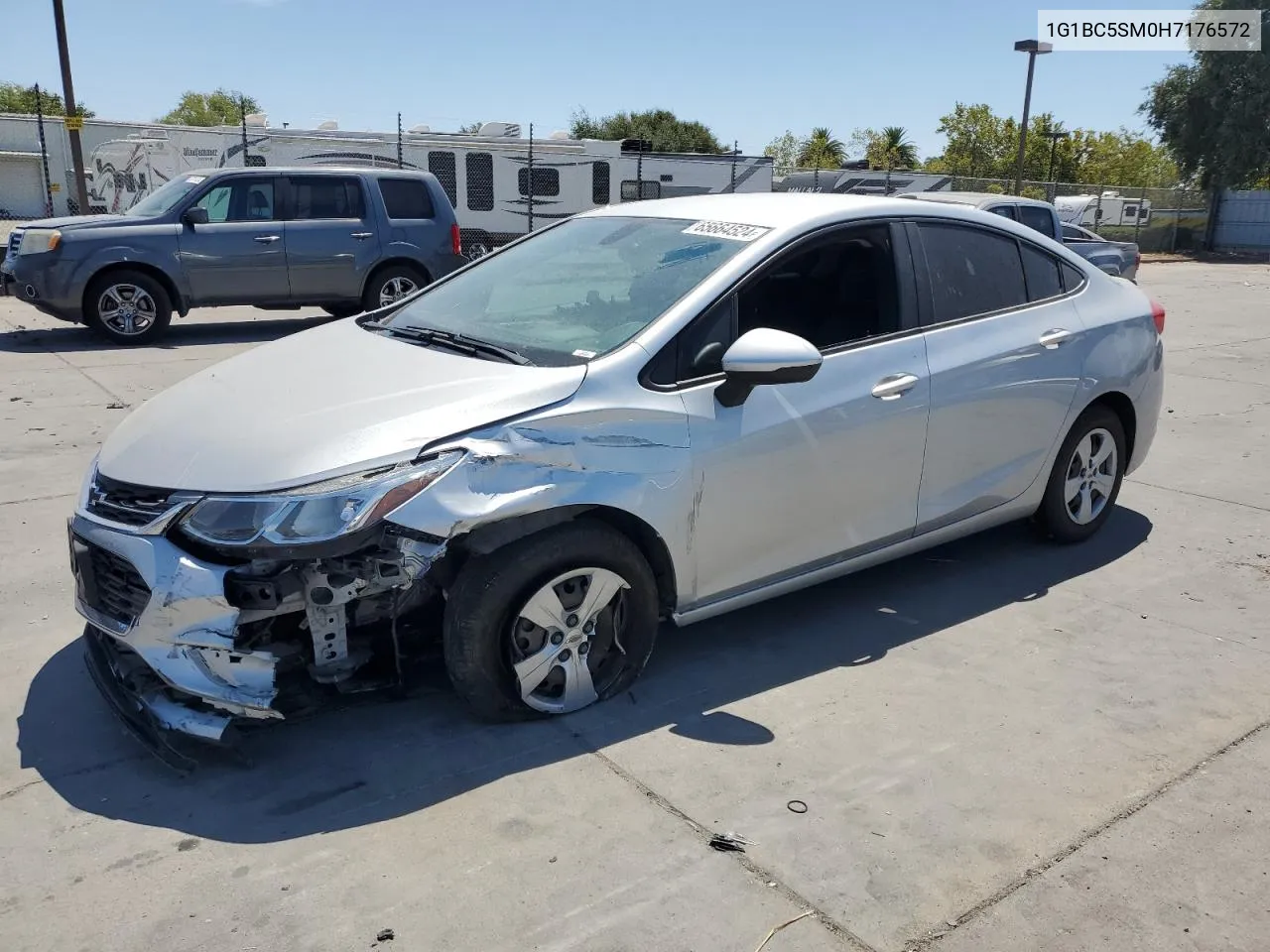 2017 Chevrolet Cruze Ls VIN: 1G1BC5SM0H7176572 Lot: 65664524