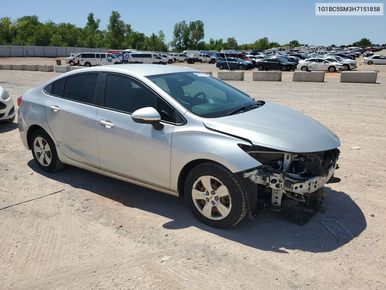 2017 Chevrolet Cruze Ls VIN: 1G1BC5SM3H7151858 Lot: 66016014