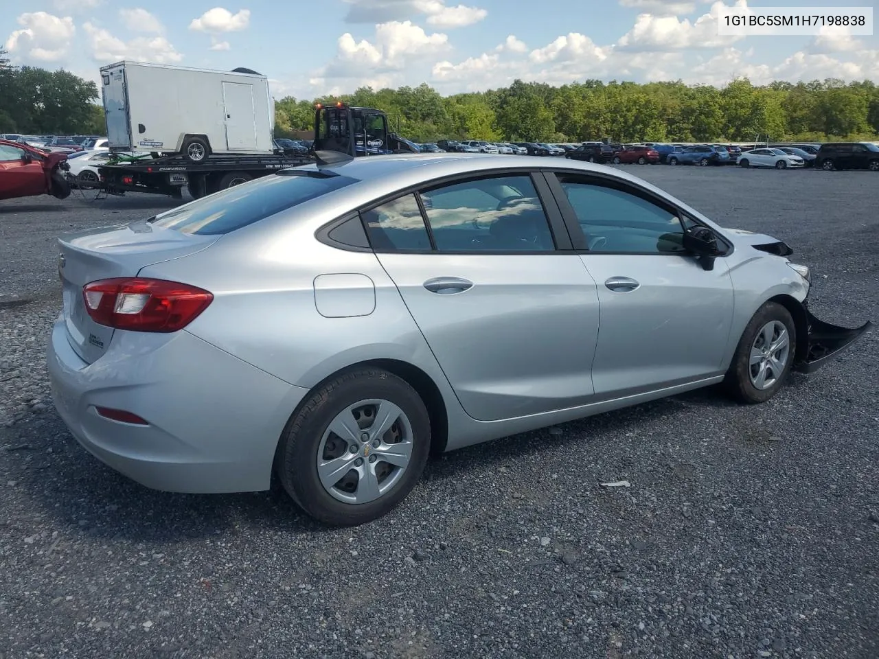 2017 Chevrolet Cruze Ls VIN: 1G1BC5SM1H7198838 Lot: 67274354