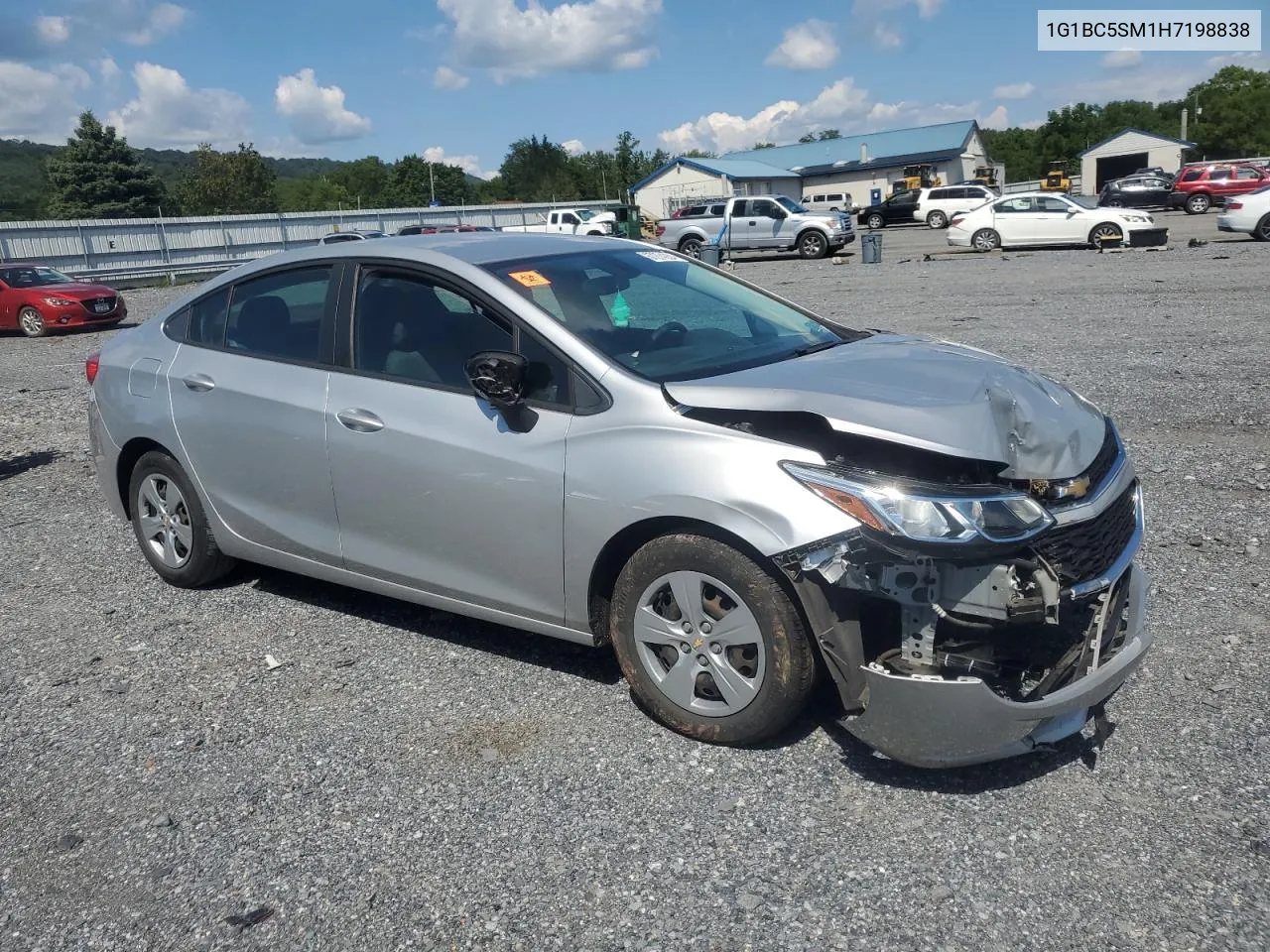 2017 Chevrolet Cruze Ls VIN: 1G1BC5SM1H7198838 Lot: 67274354