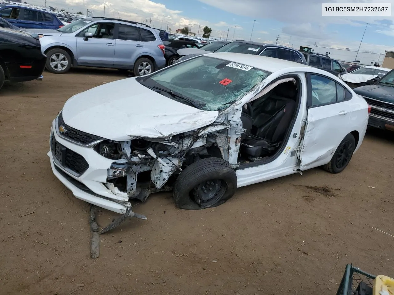 2017 Chevrolet Cruze Ls VIN: 1G1BC5SM2H7232687 Lot: 67967034