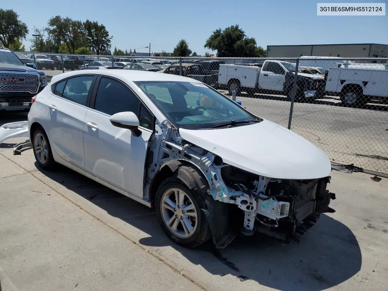 2017 Chevrolet Cruze Lt VIN: 3G1BE6SM9HS512124 Lot: 69106884