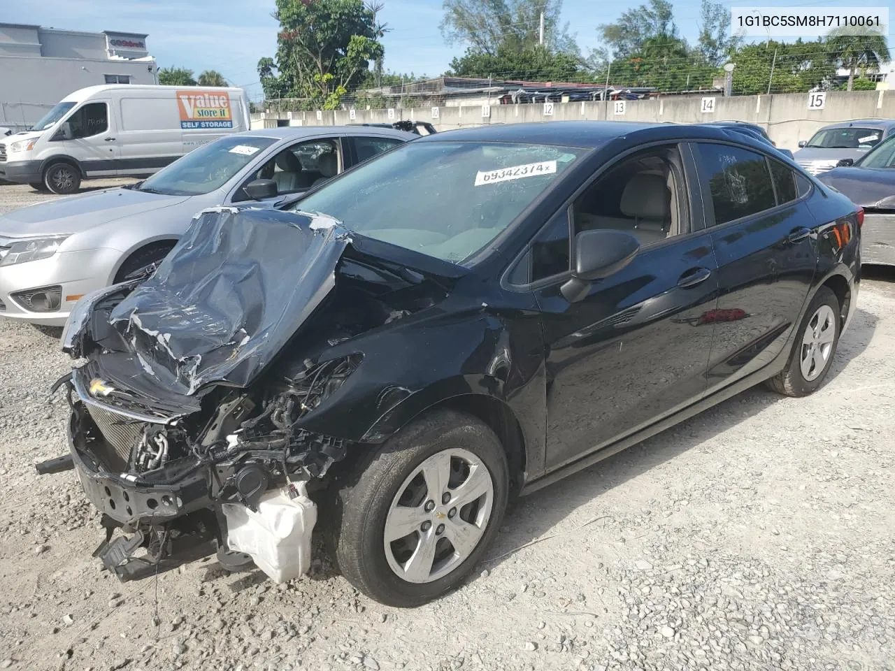 2017 Chevrolet Cruze Ls VIN: 1G1BC5SM8H7110061 Lot: 69342374