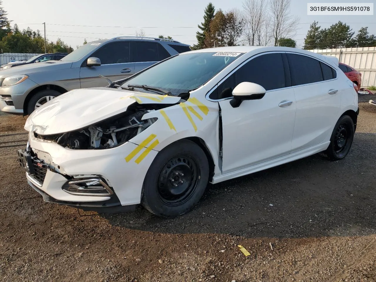 2017 Chevrolet Cruze Premier VIN: 3G1BF6SM9HS591078 Lot: 69603214