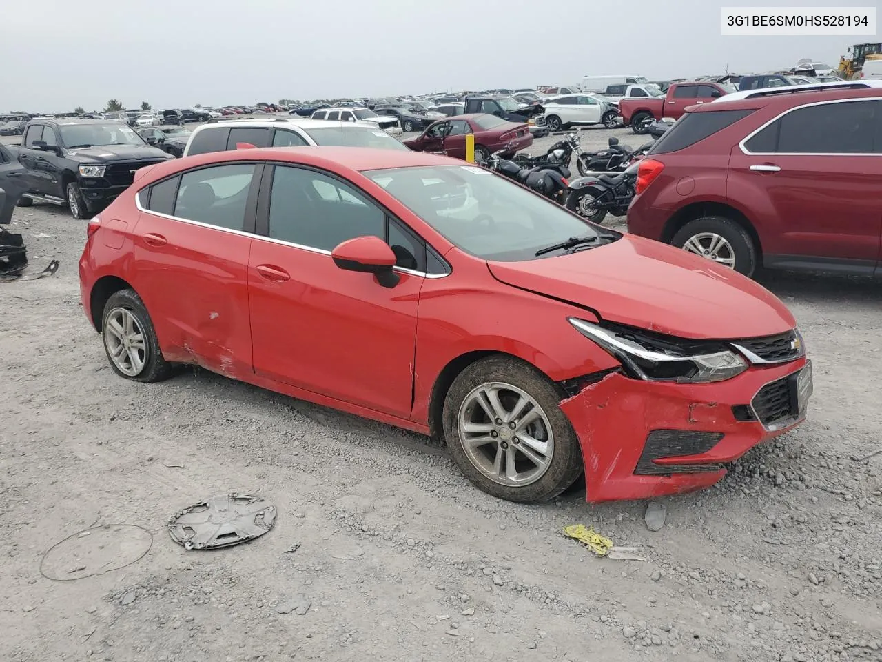 2017 Chevrolet Cruze Lt VIN: 3G1BE6SM0HS528194 Lot: 69761674